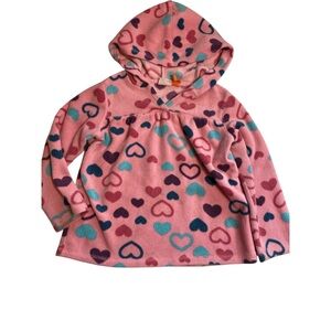 Sonoma Pink and Blue Heart Kids Hoodie
